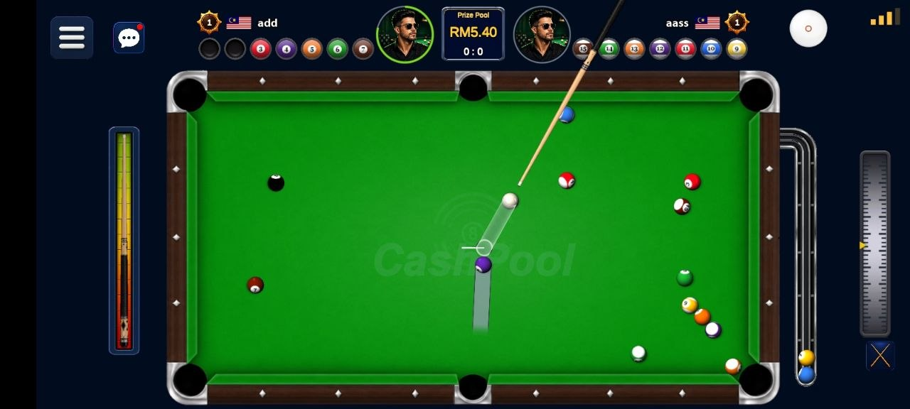 Original CashPool game screenshot rotated into a portrait card